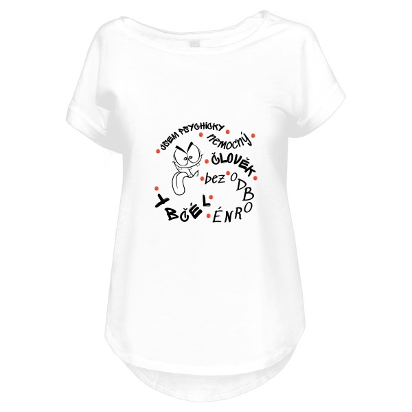 Tričko s potiskem Psycho s jazykem